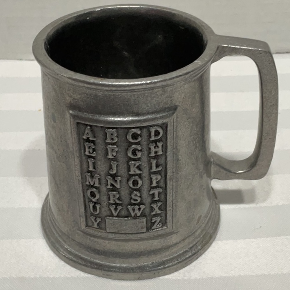 Not Rated Silver Alphabet Mug